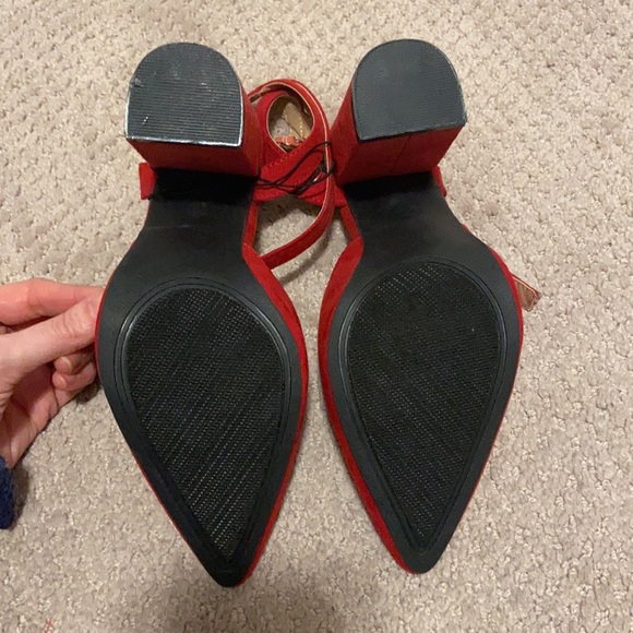 Brand new red ankle strap heels - Picture 3 of 3